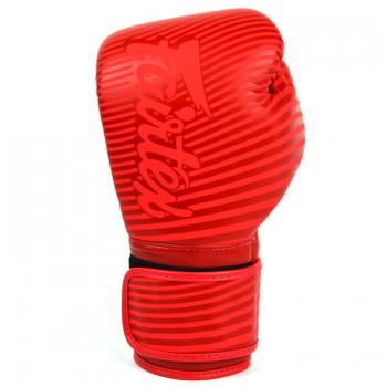 Fairtex BGV14 Боксерские Перчатки Тайский Бокс "Minimalism Red"